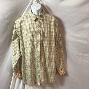 Jordan Strips Multi Coloring Rare Find Casual/Dressy Button Front Collar Shirt